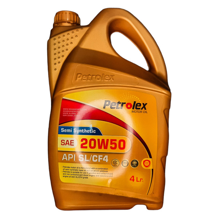 روغن موتور پترولکس مدل 20W50 SL/CF4 حجم 4 لیتر