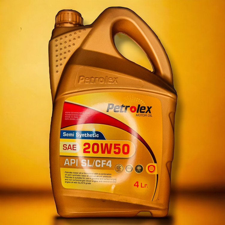 روغن موتور پترولکس مدل 20W50 SL/CF4 حجم 4 لیتر